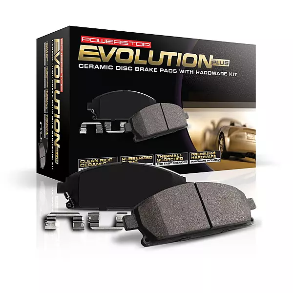 PowerStop Z17 Front Ceramic Brake Pads with Hardware, 17-1056