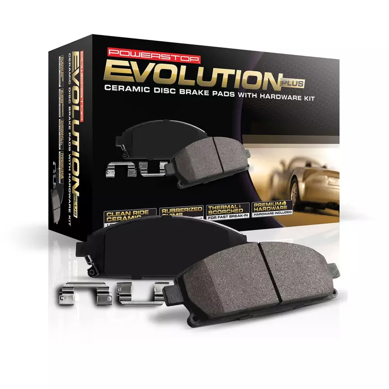 PowerStop Z17 Front Ceramic Brake Pads with Hardware, 17-1056