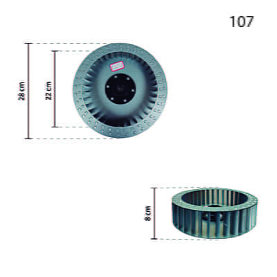 PRC002767 Convection Oven fan wheel