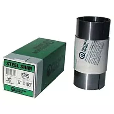 Precision BRAND-16A10 Shim Stock, Roll, Cold Low Steel, 0.0100 in