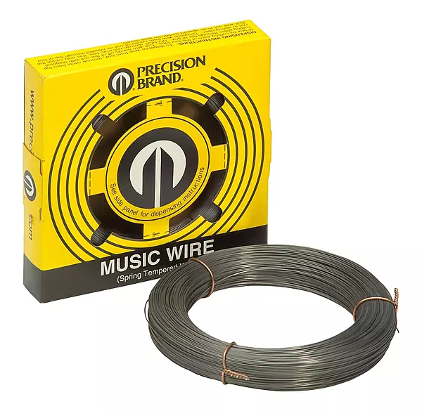 13 Gage, 0.031 Inch Diameter x 391 Ft. Long, High Carbon Steel, Tempered Music Wire Coil