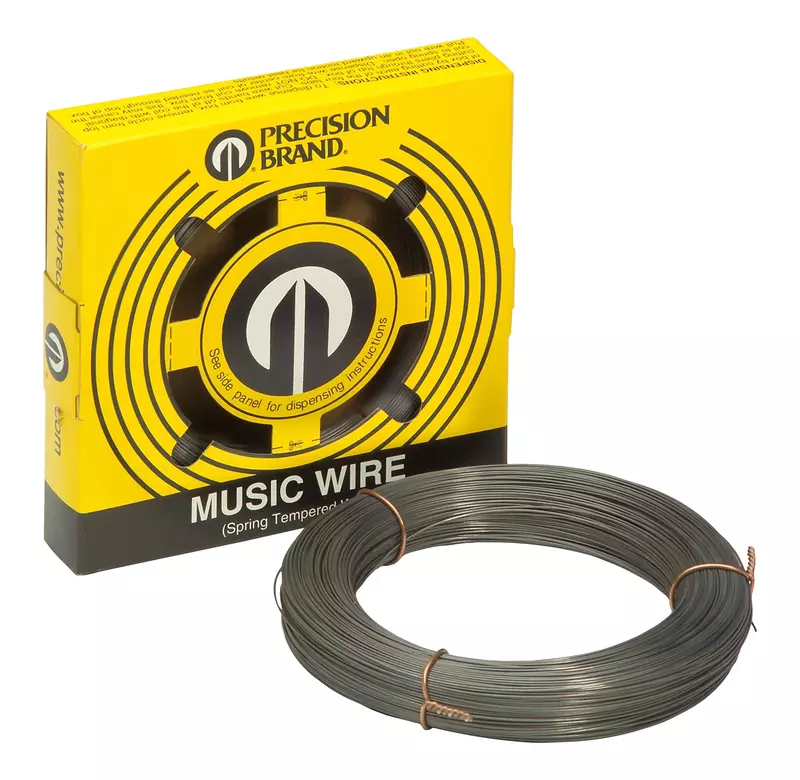 13 Gage, 0.031 Inch Diameter x 391 Ft. Long, High Carbon Steel, Tempered Music Wire Coil