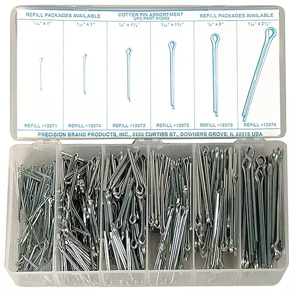 Precision Brand 12905 Cotter Pin Assortments, Steel