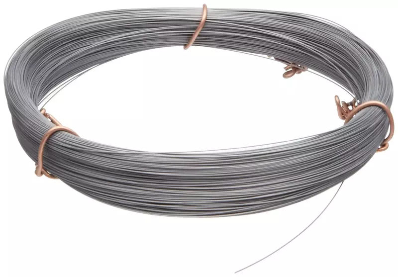 Small Parts 21222 High Carbon Steel Wire, #2B (Smooth) Finish, Full Hard Temper, ASTM A228, 0.022" Diameter, 193' Length