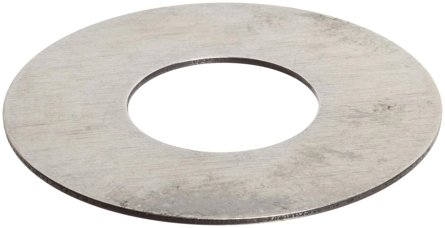 PRECISION BRAND Steel Round Shim, Full Hard Temper, Matte Finish (Pack of 10)