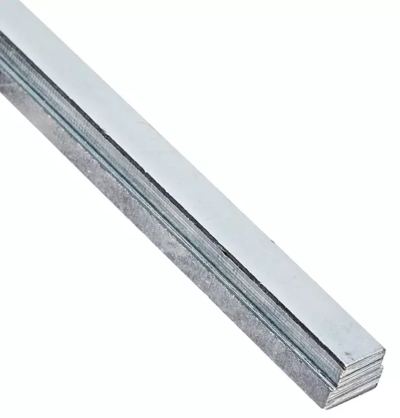 Small Parts-SPKS441 Steel Step Key Stock For Gears, Zinc Plated, 1/4" Thickness, 5/16" Width, 1/4" Base Width