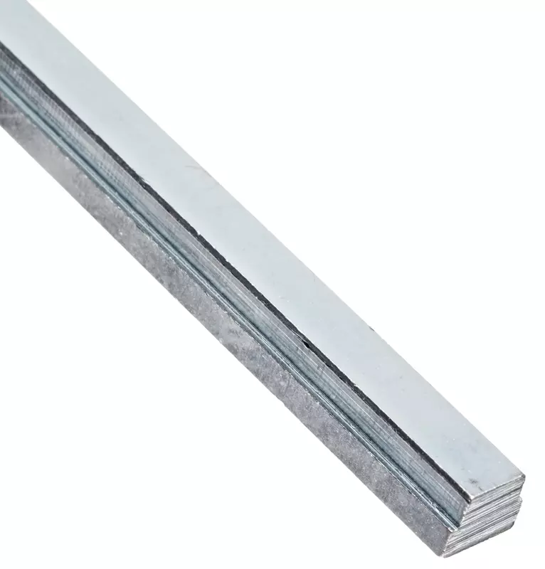 Small Parts-SPKS441 Steel Step Key Stock For Gears, Zinc Plated, 1/4" Thickness, 5/16" Width, 1/4" Base Width