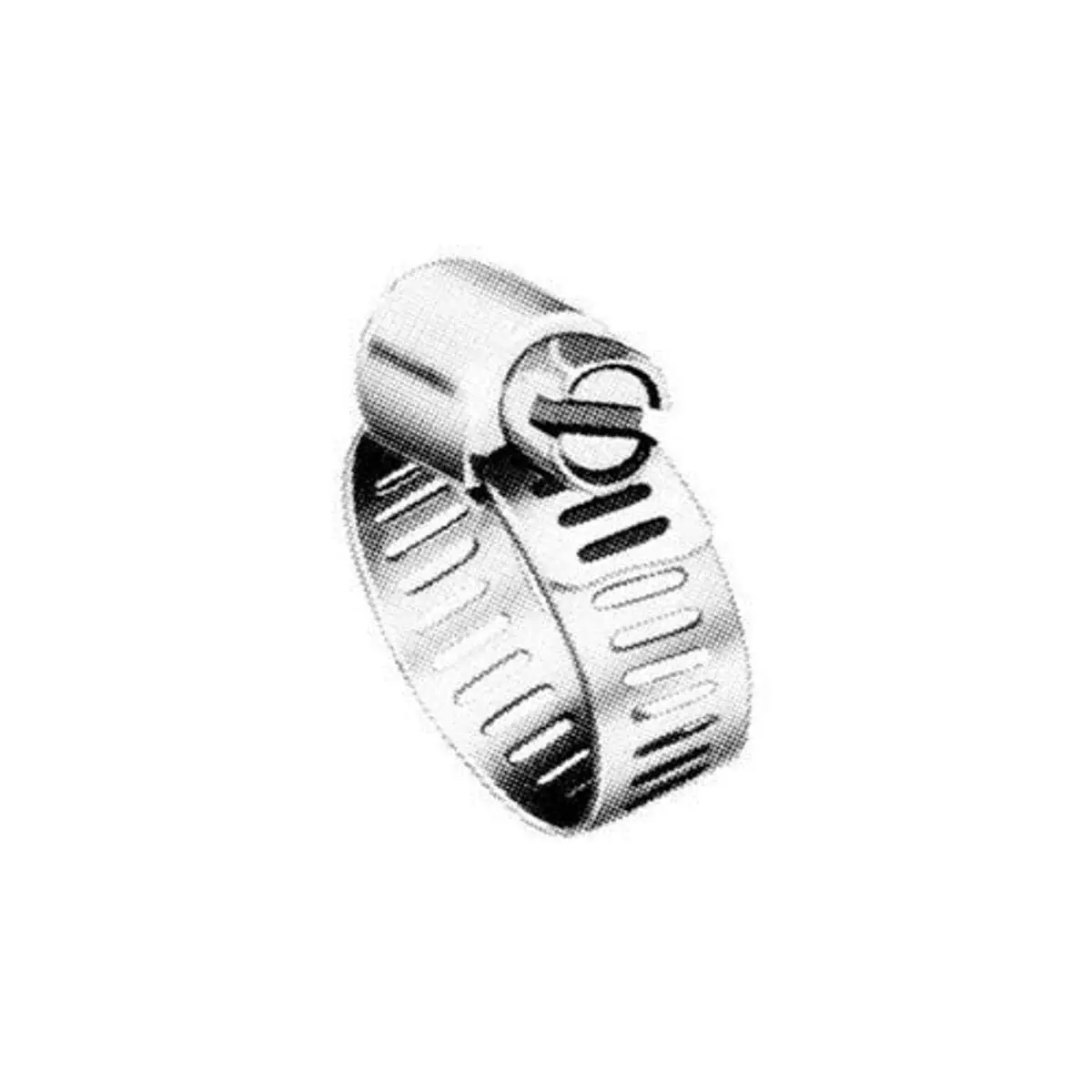 Precision Brand M6P Micro Seal, Miniature Partial Stainless Worm Gear Hose Clamp, 5/16" - 7/8" (Pack of 10)