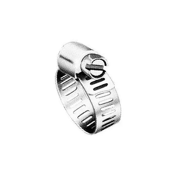 Precision Brand M6P Micro Seal, Miniature Partial Stainless Worm Gear Hose Clamp, 5/16" - 7/8" (Pack of 10)