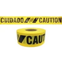 Presco 764-SBR35XY13 3 in x 500 ft. Reinforced Barricade Tape - Yellow, Caution