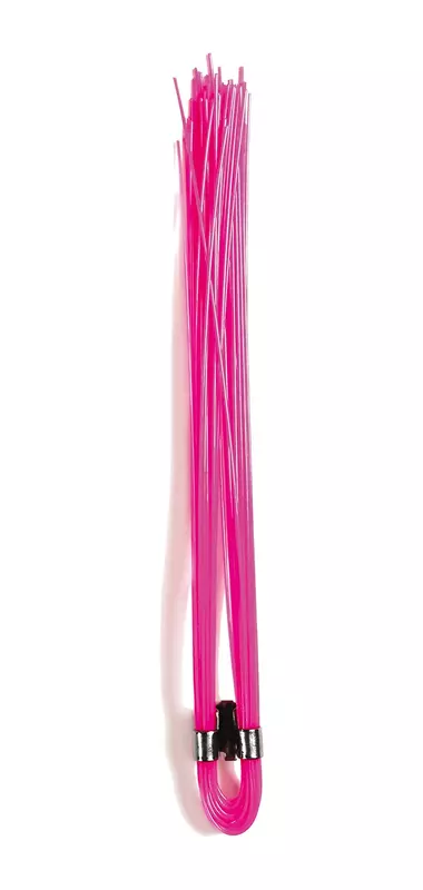 Presco W6*PG 6" Pink Glo PVC Marking Whisker, 6" Height, 0.25" Wide, 0.25" Length