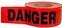 Keson SB3102R21 DANGER DANGER DANGER (3 IN X 1000 FT RED POLY) STANDARD BARRICADE TAPE case of 8