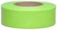 Presco 764-TFLG 1.18 in. x 150 ft.Taffeta Roll Flagging Tape- Lime Glo