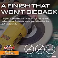 Presta Marine GelCoat Compound for Marine and Industrial Use, VOC Compliant/Water-Based/Reduces Buffing Time/Removes