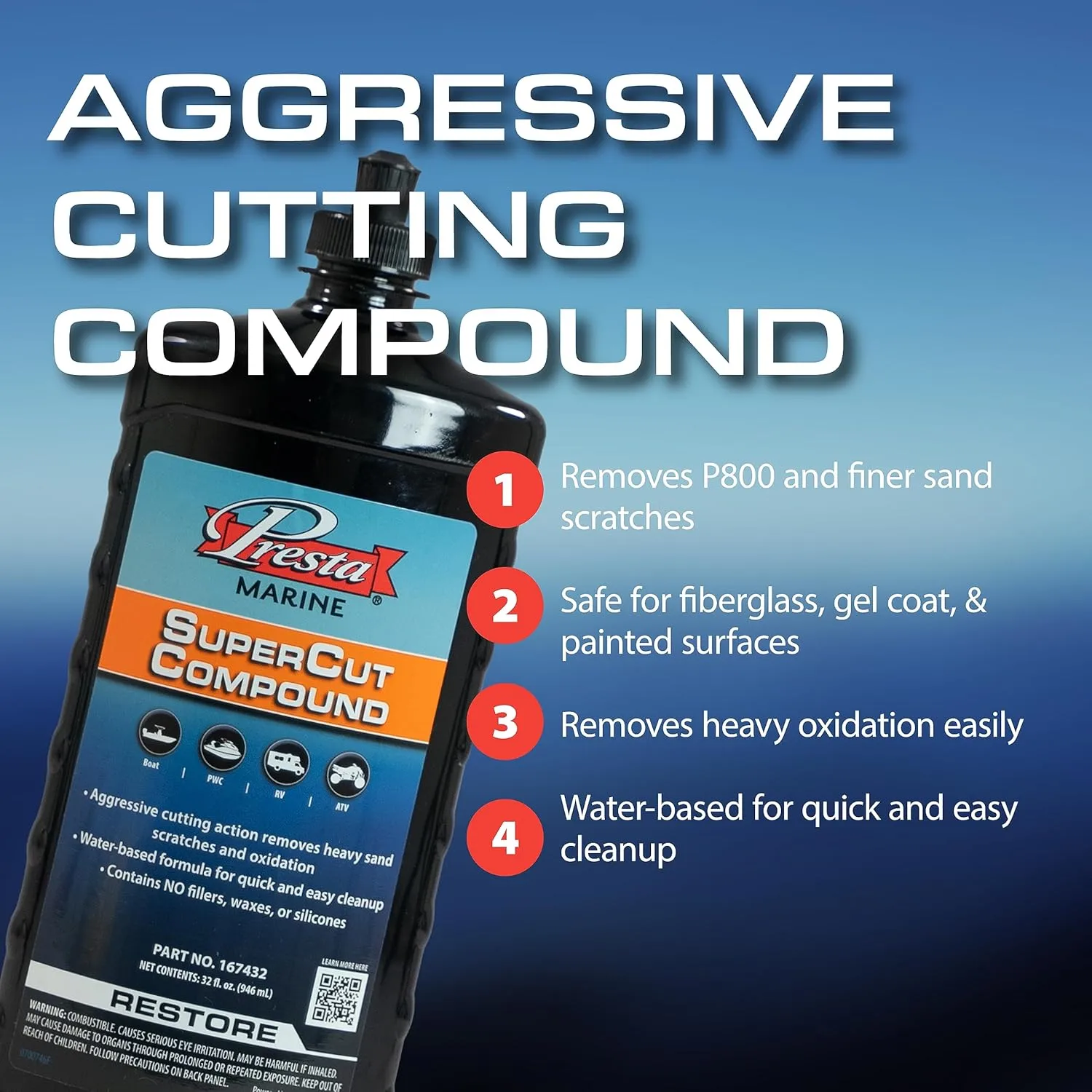 PRESTA SuperCut Compound for Marine and Industrial Use
