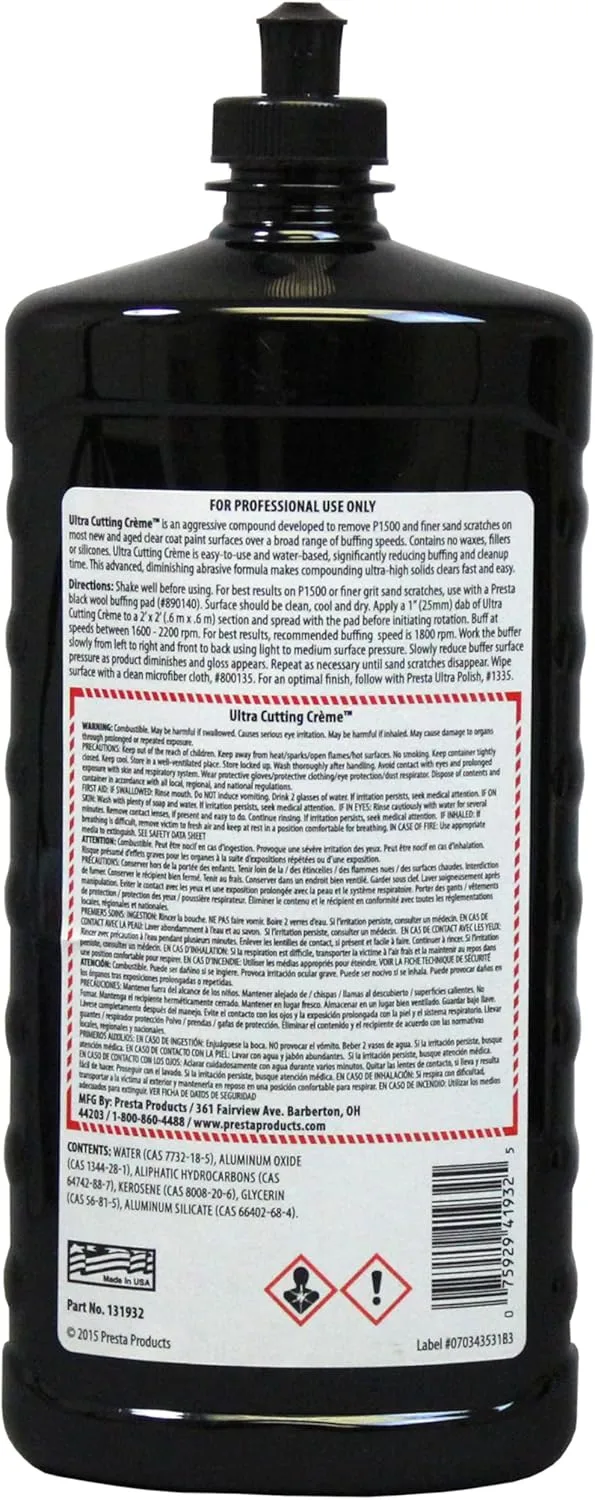 Presta Ultra Cutting Creme - 32oz