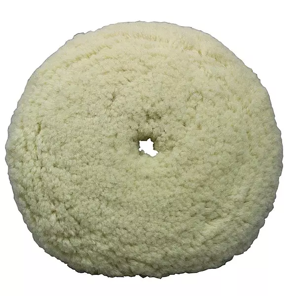 PRESTA PST-890141 White Wool Aggressive Cutting Compounding Pad - 9"
