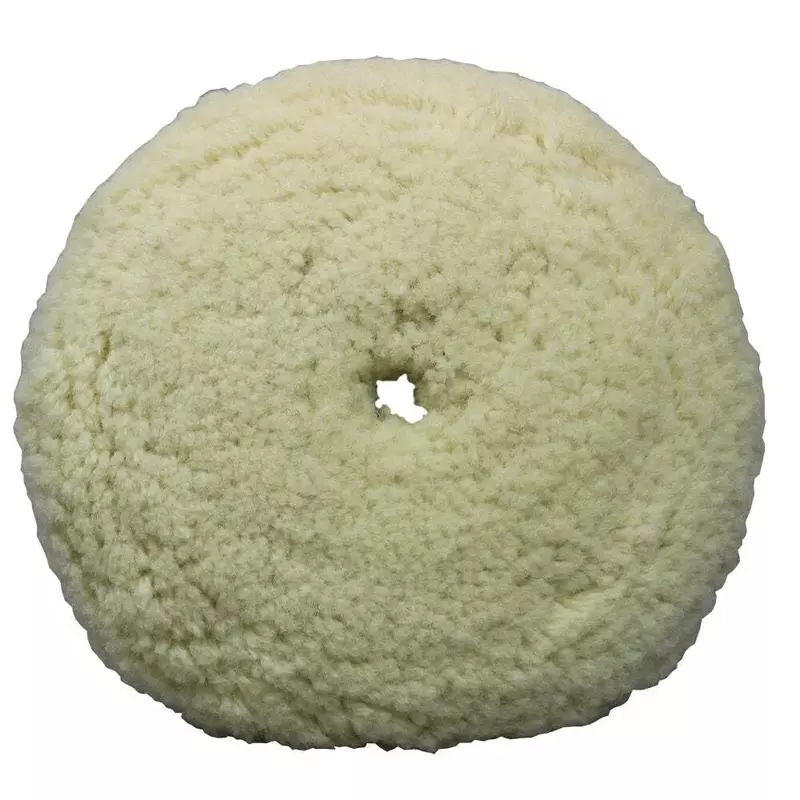 PRESTA PST-890141 White Wool Aggressive Cutting Compounding Pad - 9"