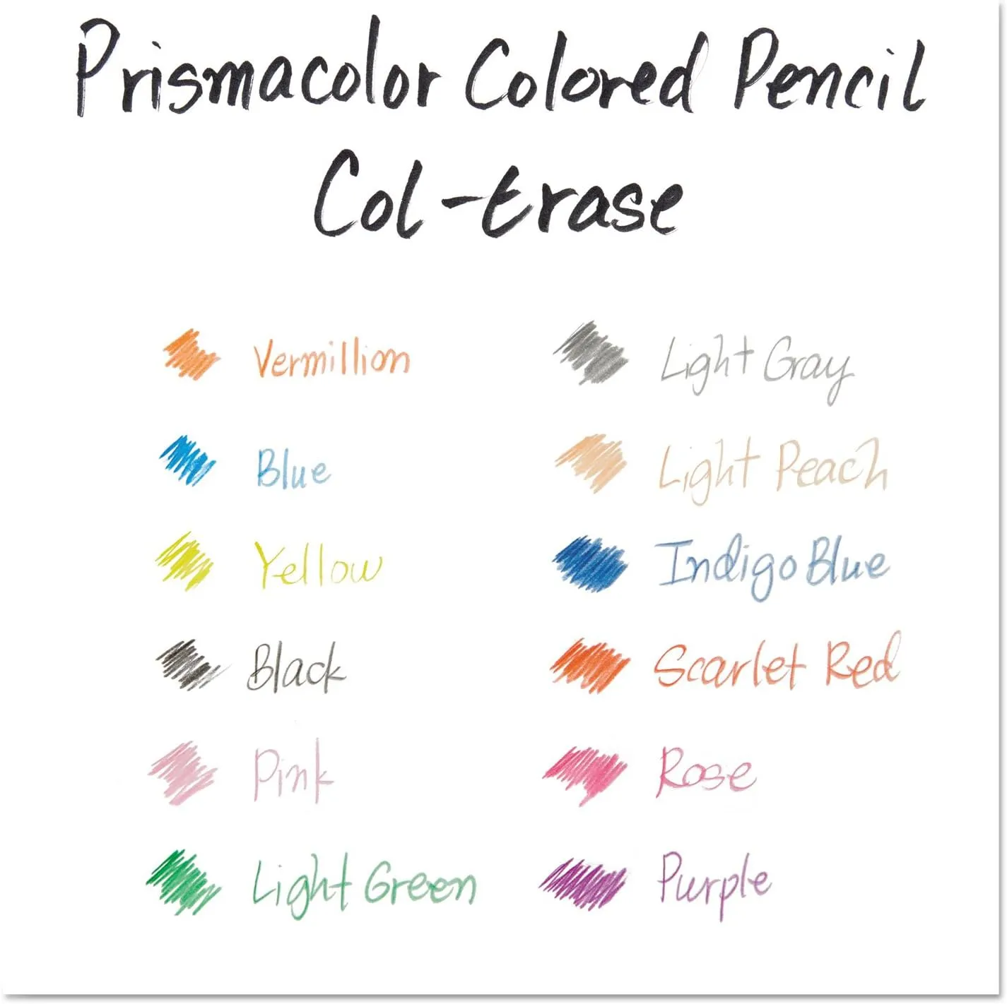 Prismacolor Col-Erase Erasable Colored Pencils
