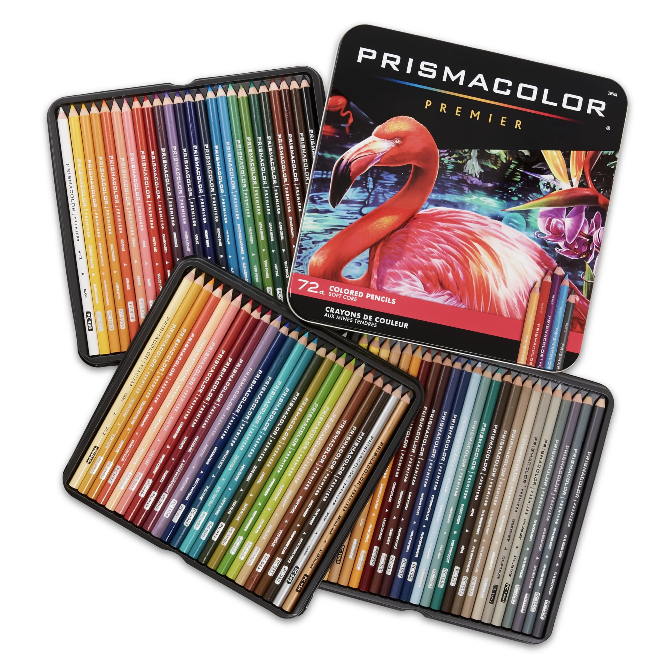 Prismacolor Premier Soft Core Colored Pencils, Assorted, 72 Count