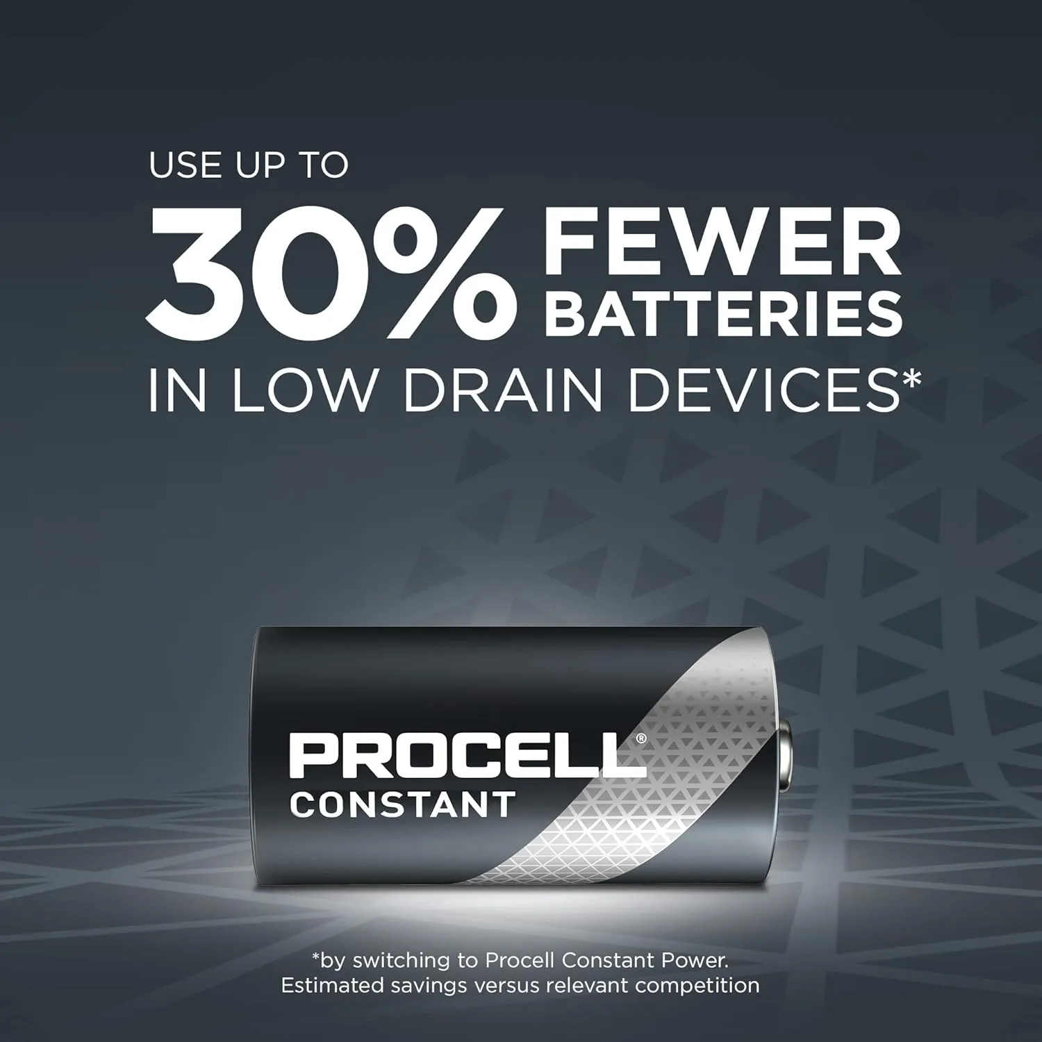 PROCELL Constant C Cell Long-Lasting Alkaline Batteries (72 Pack), 10-Year Shelf Life
