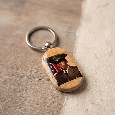 Personalized Photo Memorial Keychain