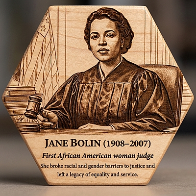 Imprinted History Hexagon Wooden Coasters