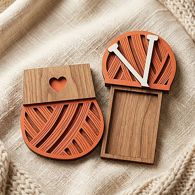 Yarn Ball Gift Card Holder (Wooden Keepsake) Yarn Ball Gift Card Holder (Wooden Keepsake)