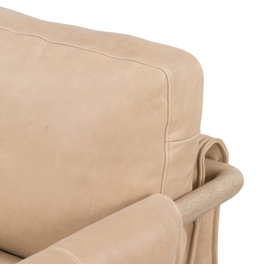 Henry Rustic Lodge Brown Upholstered Wood Frame Arm Chair