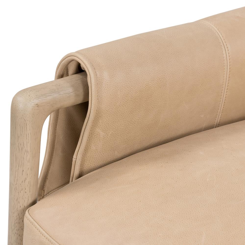 Henry Rustic Lodge Brown Upholstered Wood Frame Arm Chair