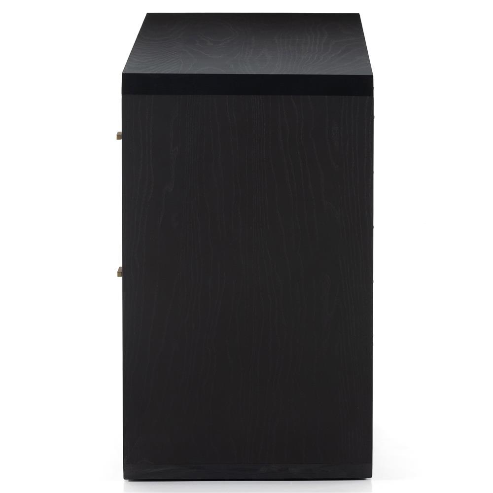 Joy Rustic Lodge Black Ash Wood Dresser