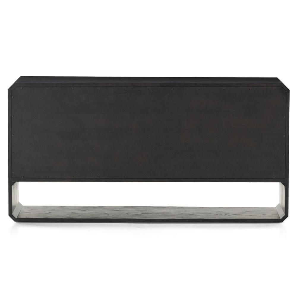 Joy Rustic Lodge Black Ash Wood Dresser