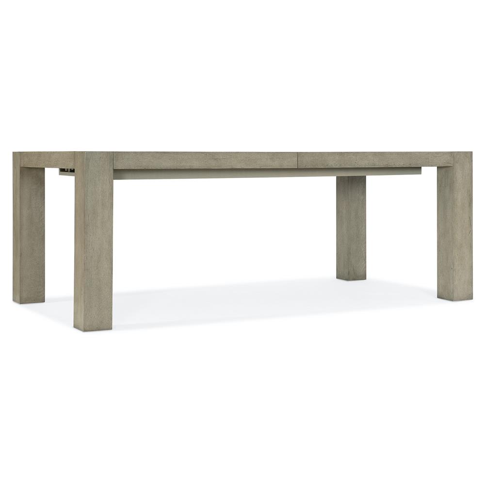 Luca Rustic Lodge Oak Wood Rectangular Extendable Dining Table - 82.25-106.25"W