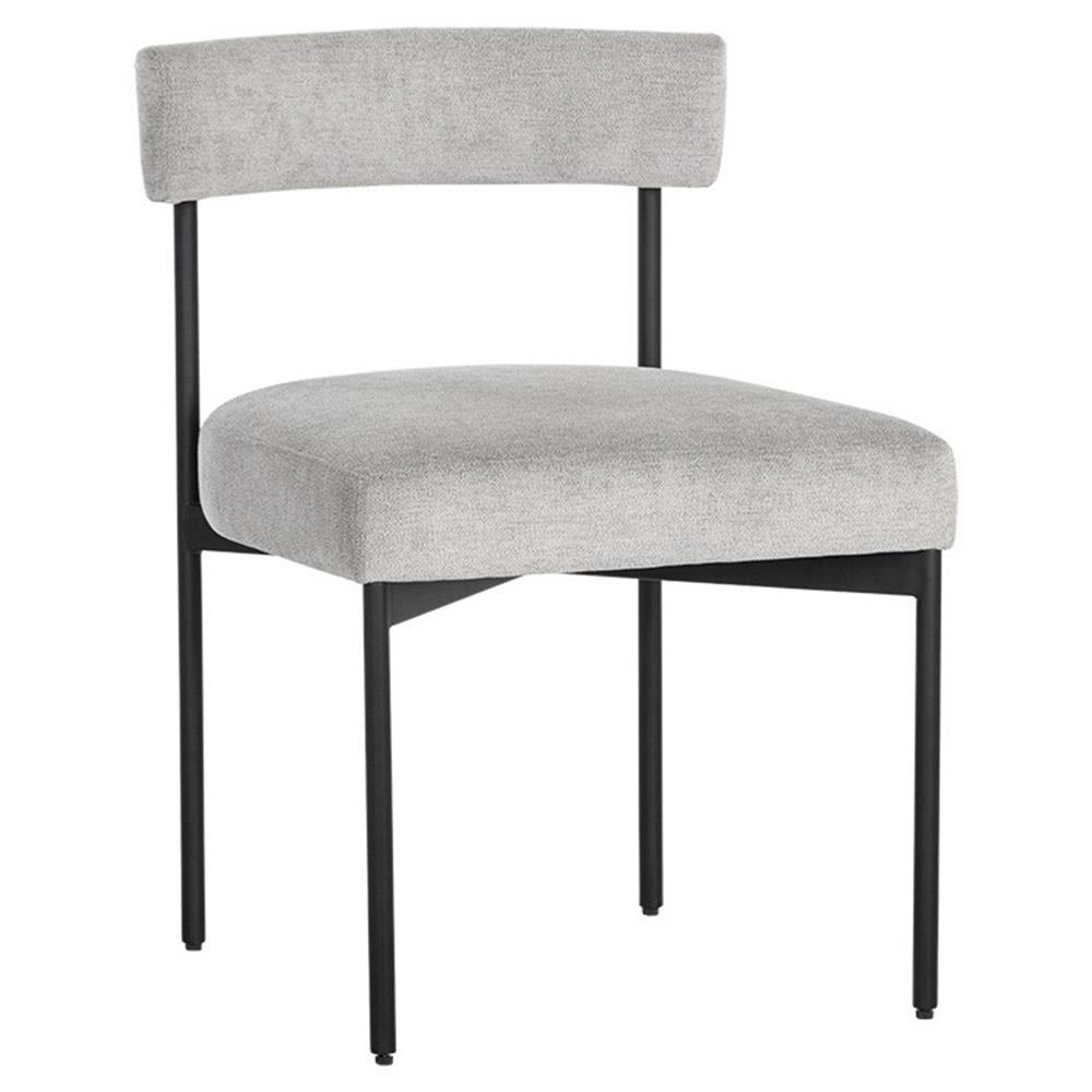 Sunpan Seneca Industrial Grey Performance Steel Dining Side Chair - Set of 2