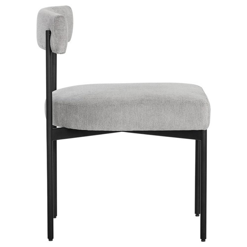 Sunpan Seneca Industrial Grey Performance Steel Dining Side Chair - Set of 2