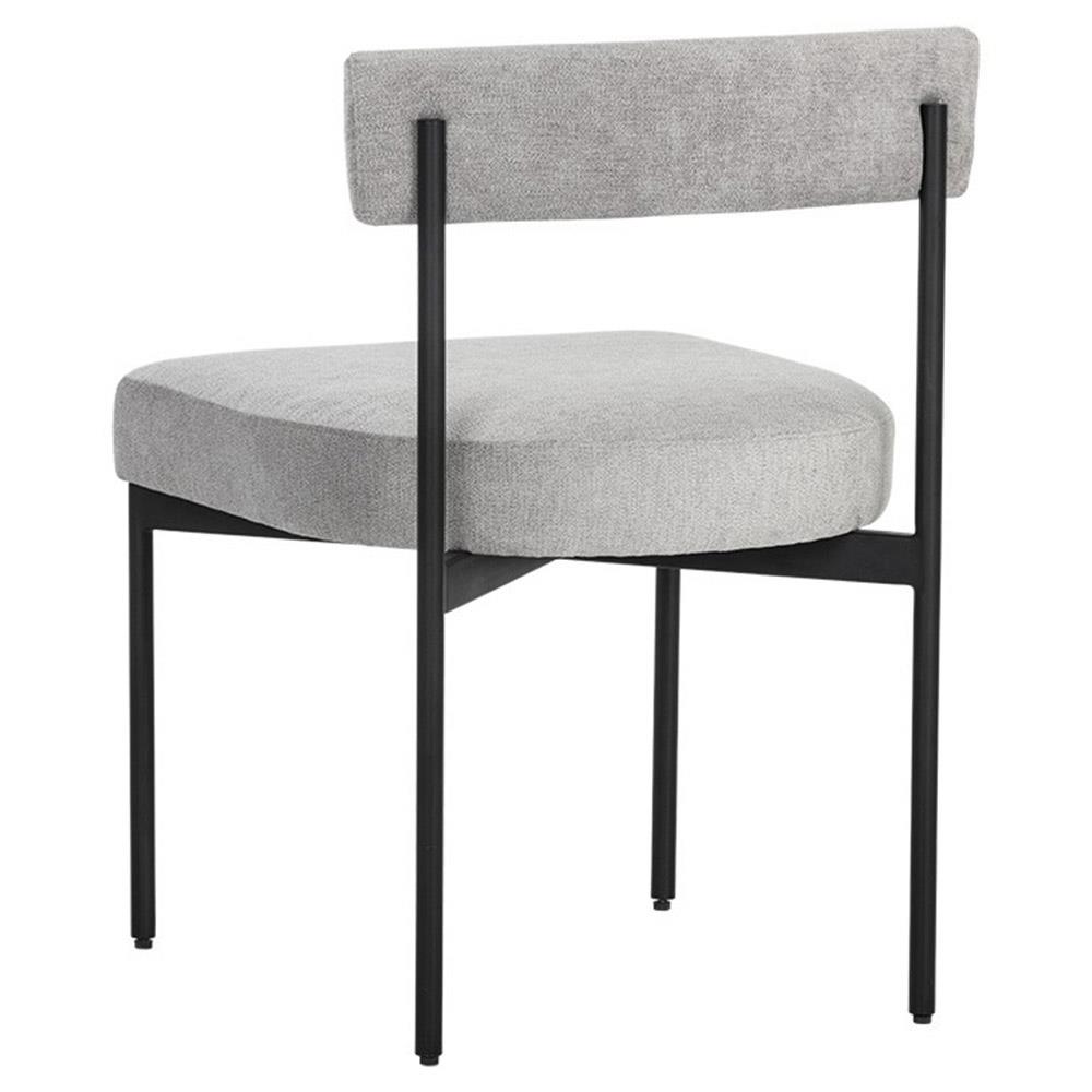 Sunpan Seneca Industrial Grey Performance Steel Dining Side Chair - Set of 2