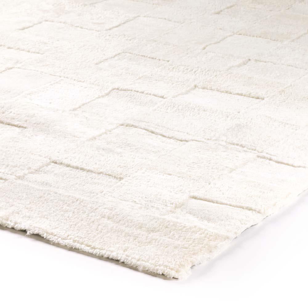 Adalira Modern Classic Cream Sheared Sheepskin Solid Rug - 9'x12'