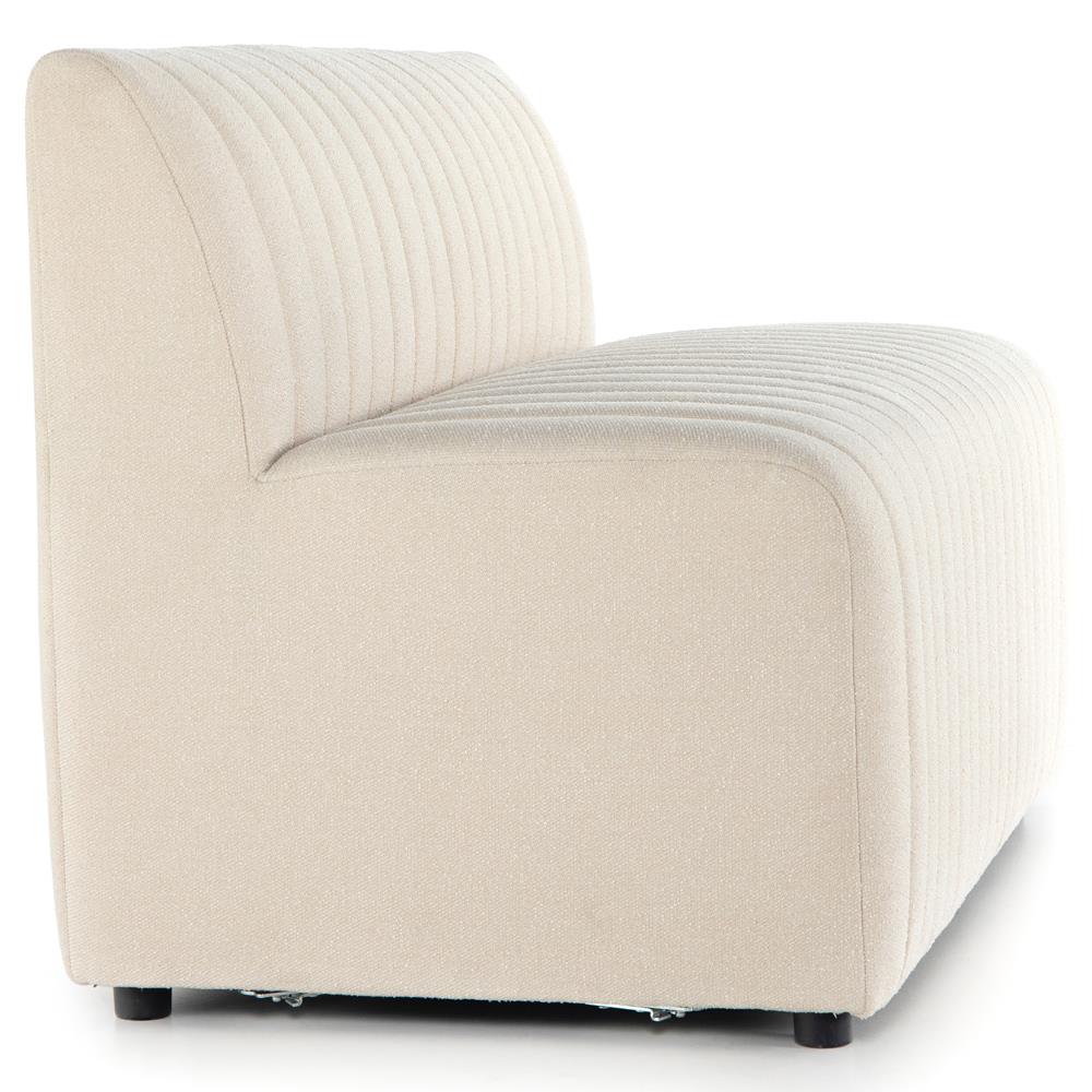 Leo Modern Classic Beige Performance Tufted Dining Bench