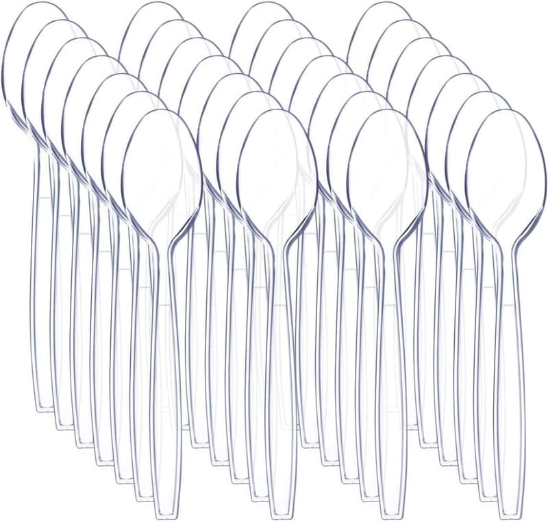 Clear Turkish Spoon - Pack of 50 Pieces