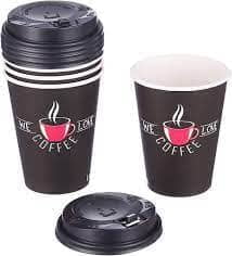 Large Cappuccino Cup with Lid 12 oz - Pack of 50 Cups