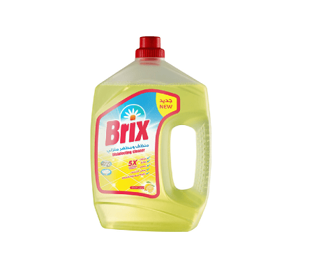 Brix Multipurpose Cleaner and Disinfectant - Lemon Scent - 3 Liters Package