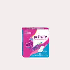 Private Sanitary Pads - Ultra Thin Super - 8 Pieces Pack