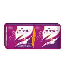 Private Sanitary Pads - Night - Economy Size - 16 Pieces Pack