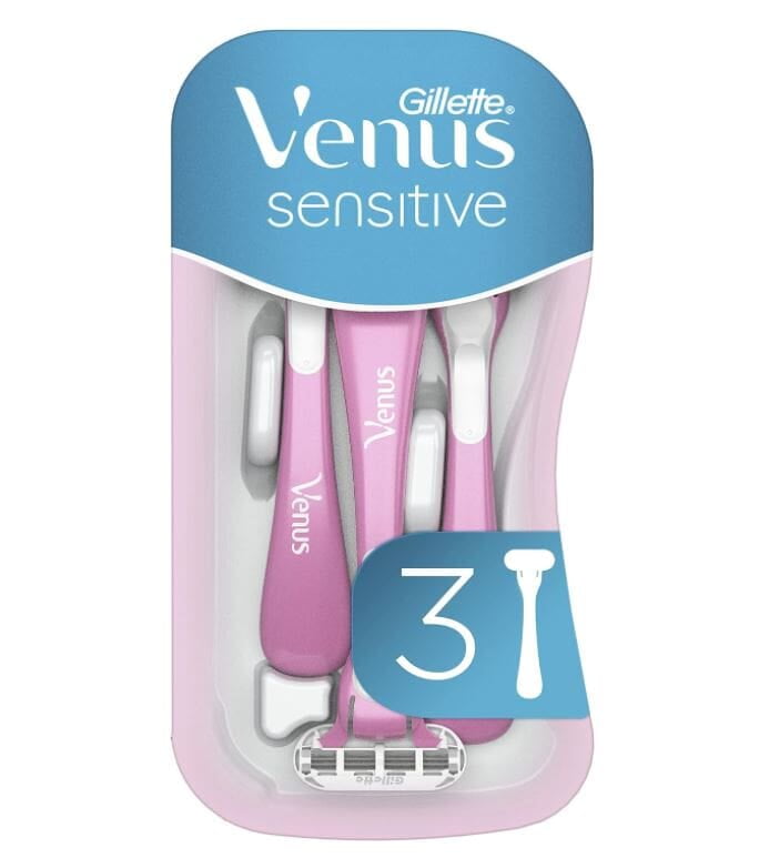 enus Women's Razor for Sensitive Skin - Super - 3 Pieces