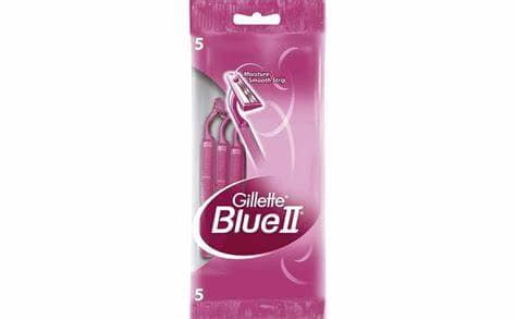 Gillette Blue II Plus - Women's Razor - 5 Pieces