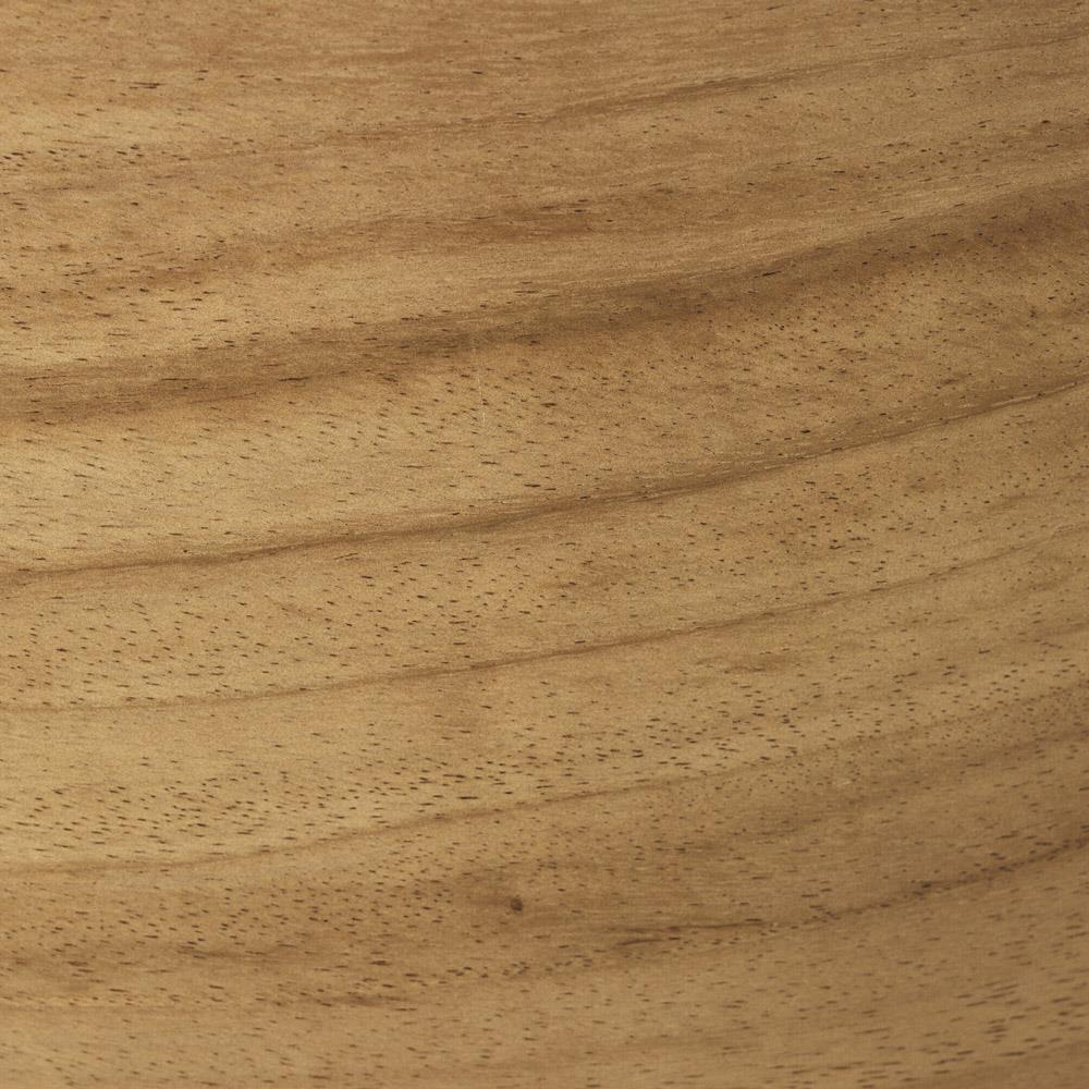 Khalil Rustic Lodge Light Brown Wood Bronze Iron Base 2 Door Curved Sideboard