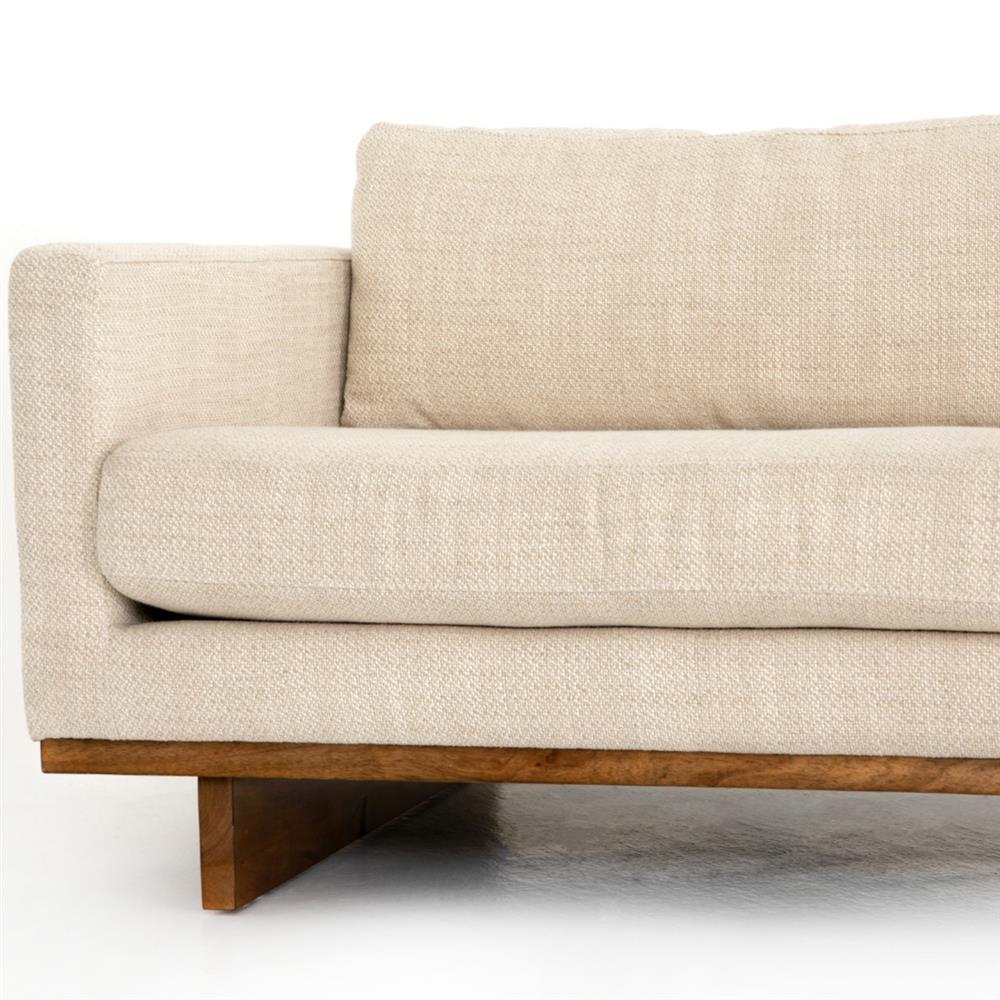 Ethan Modern Classic Cream Performance Sectional Sofa - 86" Right Arm Facing