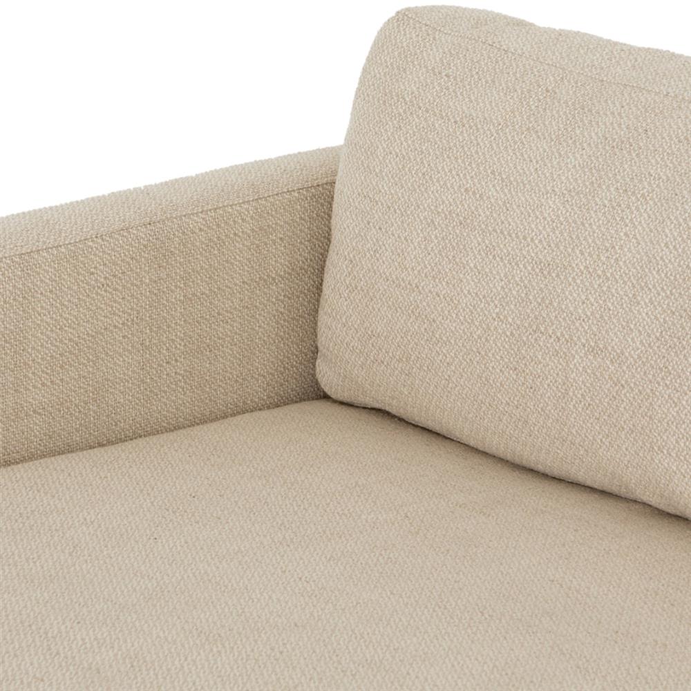 Ethan Modern Classic Cream Performance Sectional Sofa - 86" Right Arm Facing