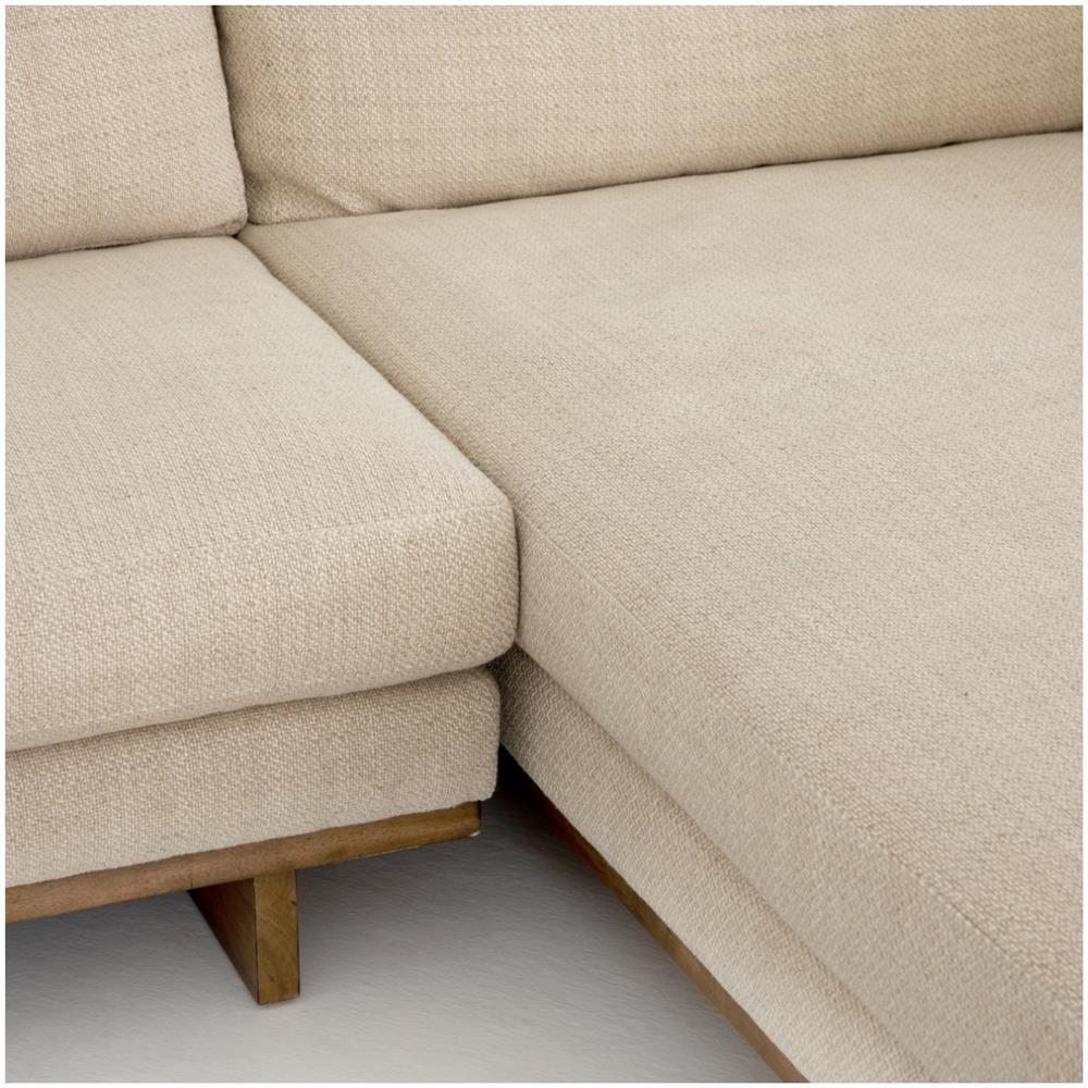 Ethan Modern Classic Cream Performance Sectional Sofa - 86" Right Arm Facing