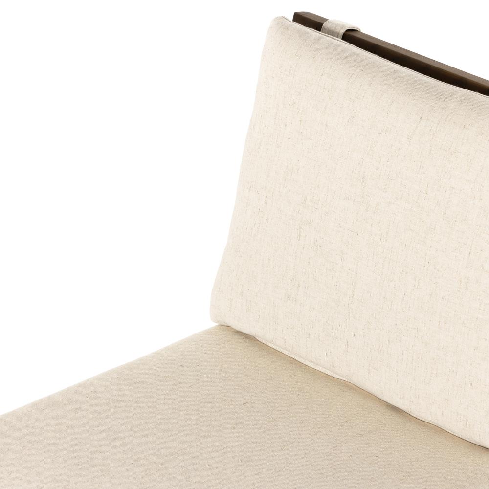 Inno Industrial Loft White Performance Black Wood Iron Frame Dining Side Chair